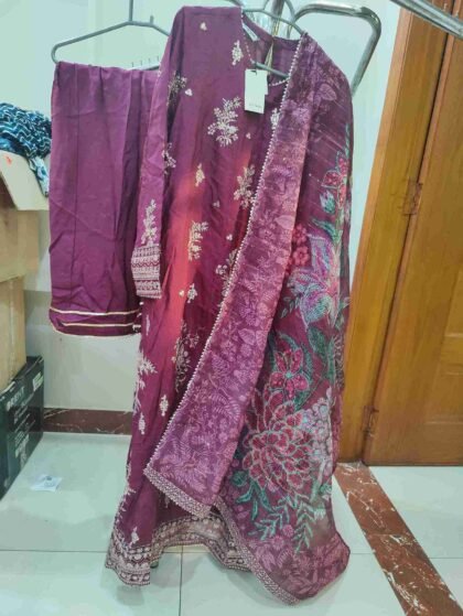 sapphire formal raw silk