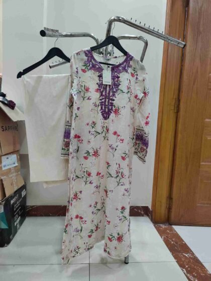 sapphire embroidred lawn